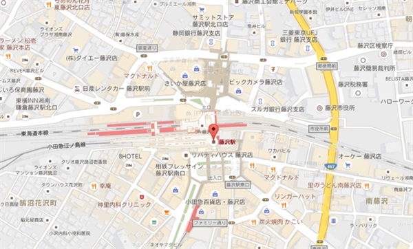 藤沢駅の地図